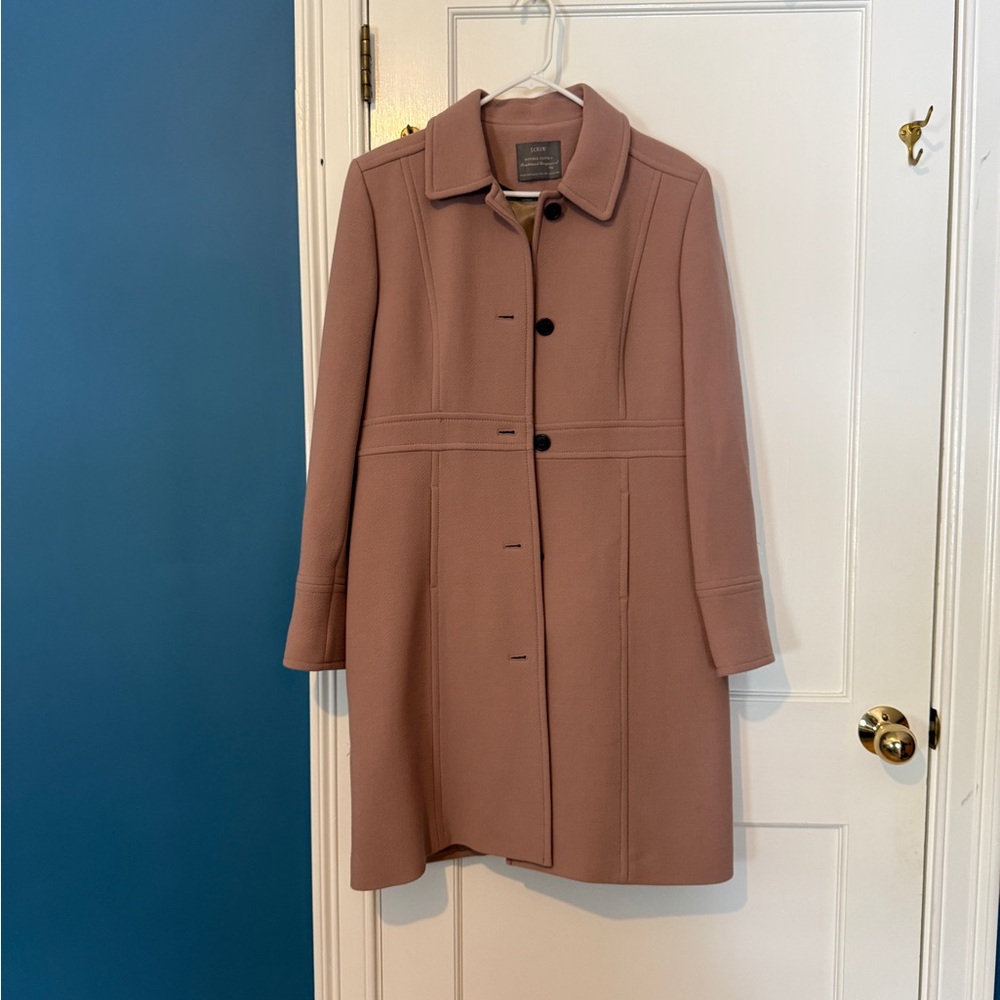 J. Crew Women's Tan/ Peach Trench Coat